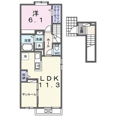 ルーエ　Vの物件間取画像